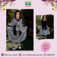 Black Checkered Dress Costume(6 Years Old)